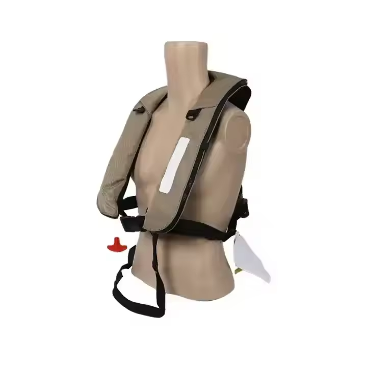 AG19072 Oxford + TPU Inflatable Life Jacket with Adjustable Straps