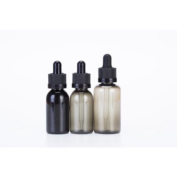 Dropper Bottles 10-120ml Smooth Screw Cap Custom Logo Transparent Black Customized