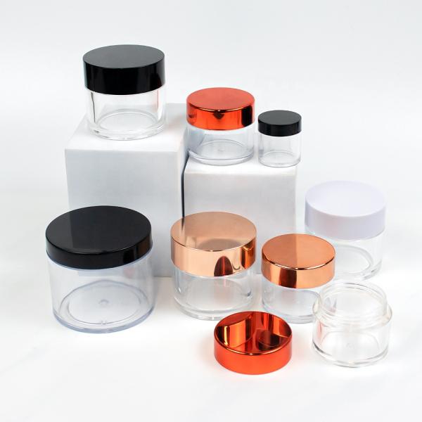 Acrylic Powder Jar Purple for Acrylic Dipping Powder Custom Logo Empty Jars and Tube for Cosmetics Products Plastic Pot Cosmetic