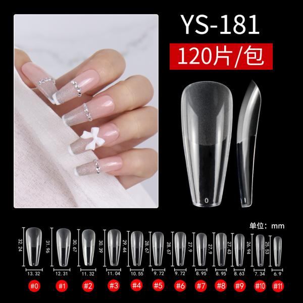 Wholesale120pcs 240pcs 550pcs Soft Gel Nail Tips Coffin Almound Artificial False Nails French Style extra Long c Curve Nail Tips