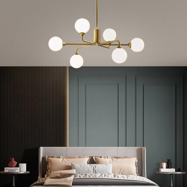 Modern Metal LED Chandelier Lighting Lustre Living Room Villa Interior Decor Pendant Lamp(WH-MI-436)