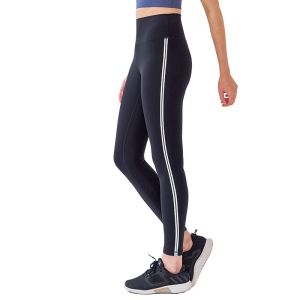 China Side Seam Yoga Pants Capri Leggings Printed Nude High Waisted on sale