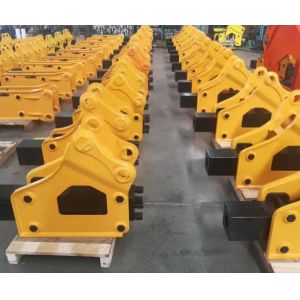 600 Bpm Excavator CAT Hydraulic Hammer Demolishing Concrete Structures