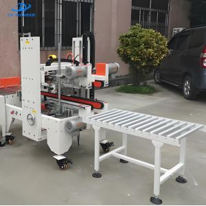 18m/min Automatic Carton Box Sealing Machine With 30mm 45mm Adhesive Tape Width