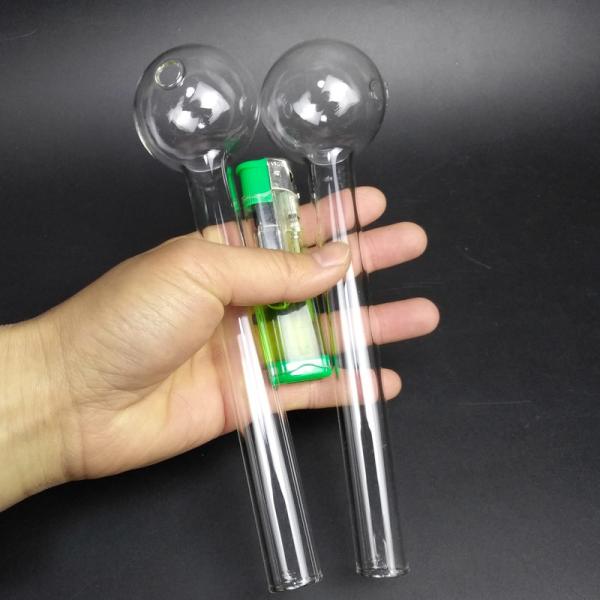 Buy 7 Inch Large Glass Smoking Pipe Thick Clear Daily Use Hand Blown Technology at wholesale prices