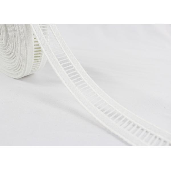 Water Soluble MIlk Silk White Lace Trim Ribbon For Garment Dress 1/2 Inches Width