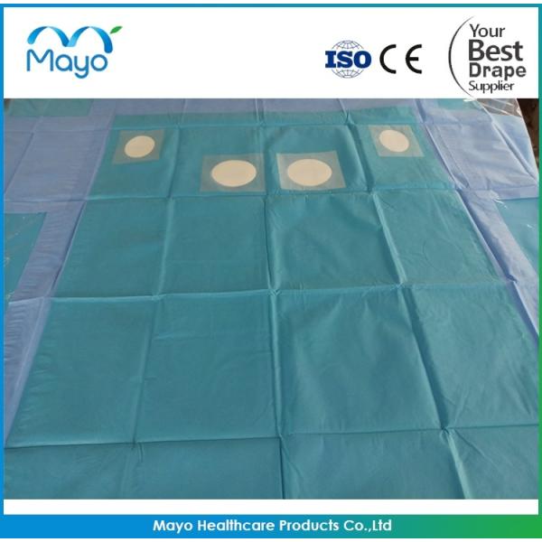 Buy Nonwoven Angiography Drape CE ISO13485 Cardiology Angio Drape at wholesale prices