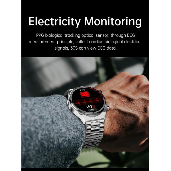 QW39 Smartwatch NFC Android Contactless Payment 1.39 Inch Display ECG PPG