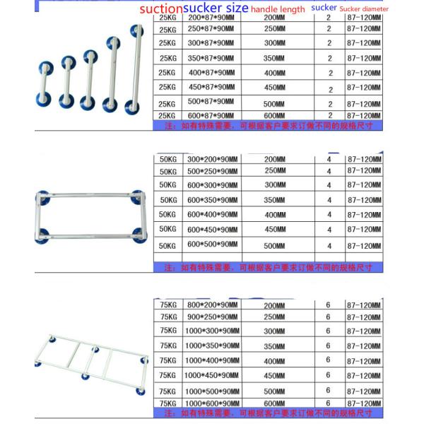 KSL-607 hand pump glass sucker, 80 kg glass table suction cup, TV glass suction cup glass lifter
