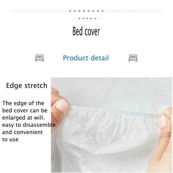 Buy SPA Jacquard 50gsm Waterproof Disposable Nonwoven Bed Sheet at wholesale prices