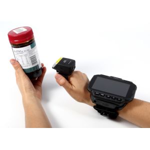 Android Rugged Wearable Computer , Bluetooth Barcode Scanner Terminal