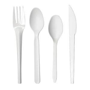 Sustainable Biodegradable Plastic Cutlery Odorless Multiscene