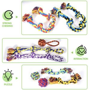 Colourful Cotton Pull Rope For Large Dog Toys