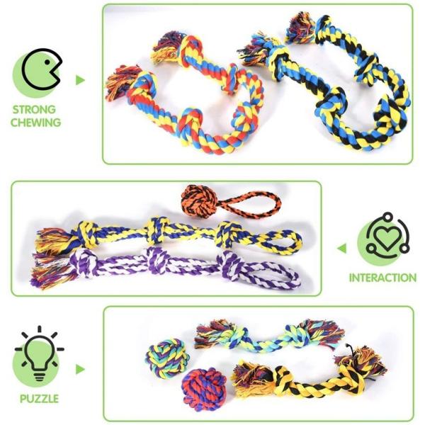 Buy Colourful Cotton Pull Rope For Large Dog Toys at wholesale prices