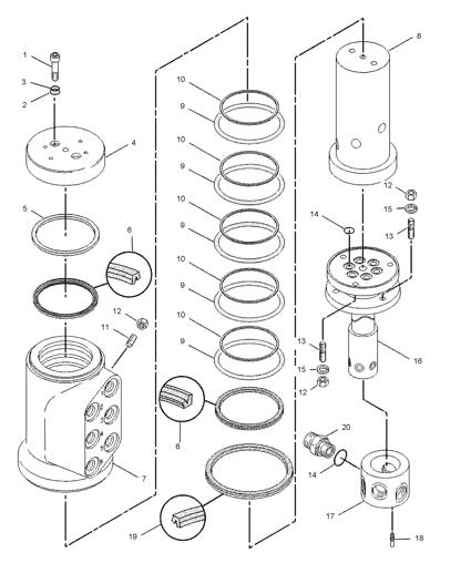8U5852 8U-5852 Swivel Repair Seal Kits For Wheel Excavator Parts