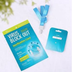 Lanyard Anti Flu Air Disinfection Sterilization Card