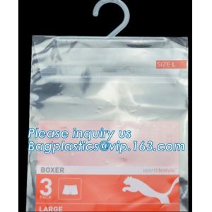 Hanger Plastic Hook Bag For Packaging, Hanger PVC Bed Sheet Packaging Bag With