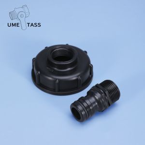 Quality Spiral Connection IBC Tank Adapter Used in UMETASS S60x6 Coarse Thread 3/4 Inch Tap Cap for sale