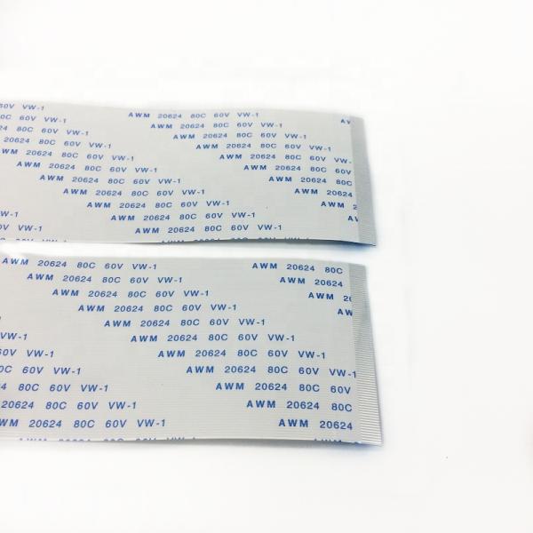 White Copper Conductors FFC Flexible Flat Cable for Machine OEM ODM RoHS Compliant