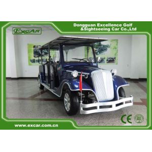 Elegant Blue Electric Classic Cars 6 Seater Electric Vintage Car