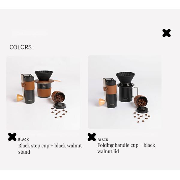 Metal Type Stainless Steel Hand Grinder and Ceramic Filter for All-In-One Camping Set