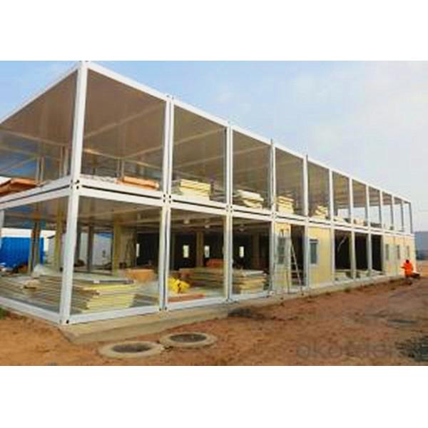 Living / Official Storage Container Houses , Gable Type Roof Storage Container Cabin