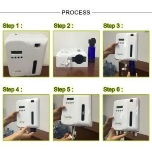 Portable 8W 120ml Wall Mounted Aroma Machine 300CBM