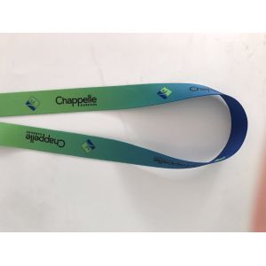 Logo Printing Polyester Heated Transfer Lanyard / Dye Sublimated Lanyards Eco