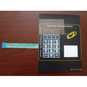 Rich Colors Tactile Single Membrane Switch in Communication , Aluminum plate
