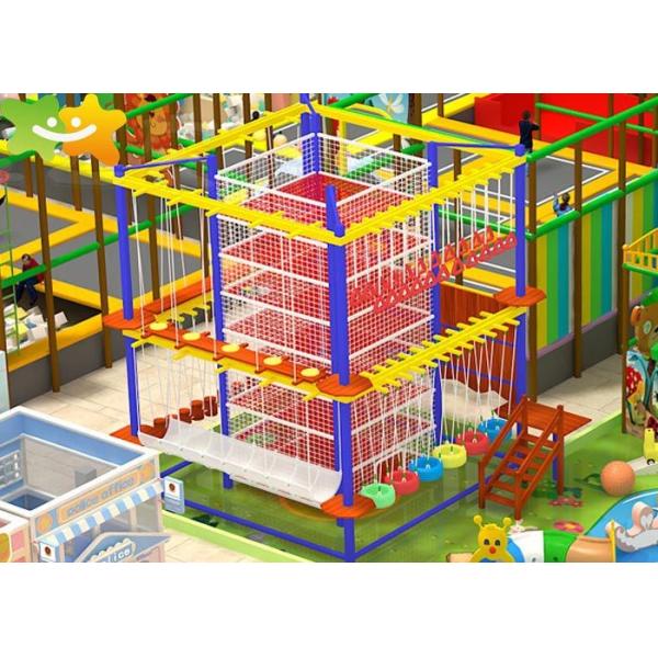 1200m² Kids Indoor Playground Equipment Ninja Warrior Obstacles Course
