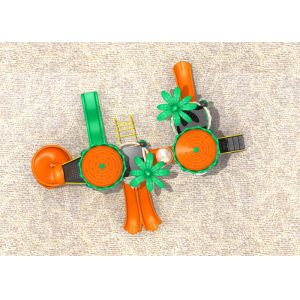 Durable Fun Kids Outdoor Playground Equipment Easy To Install Bright Colors