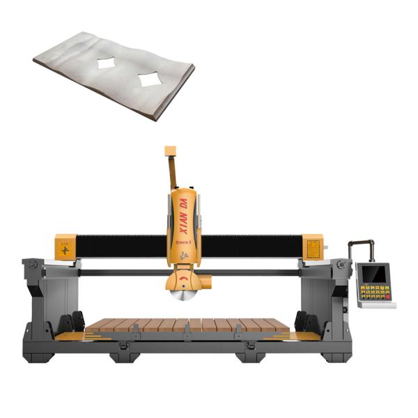 Buy CNC Integrated Granite Cutting Machine 3400X2000mm Trolley Bridge Type at wholesale prices