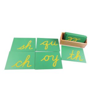Quality Sandpaper Double Letters, Cursive, with Box for sale