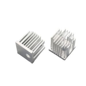 OEM / ODM Aluminum Extrusion Heat Sink Silver Heat Dissipation