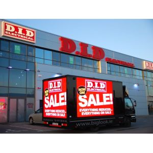 Waterproof P6 SMD2727 6500CD/M2 Mobile Led Billboard