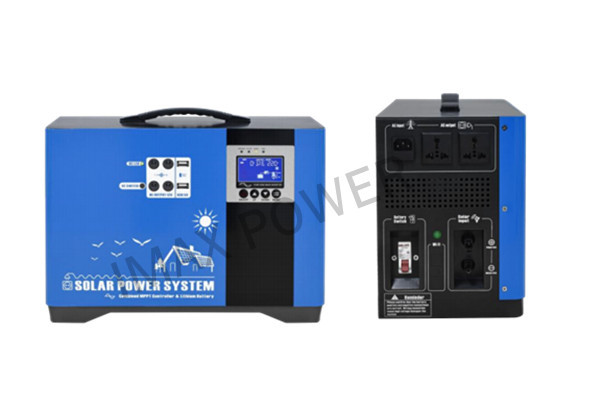 1000W Portable Solar Generator Lifepo4 Lithium Battery Storage System With Solar