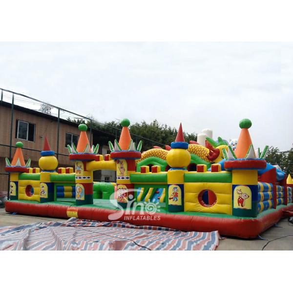 20x10m Octopus City Kids Giant Inflatable Amusement Park Made Of Lead Free Pvc Tarpaulin From China Factroy