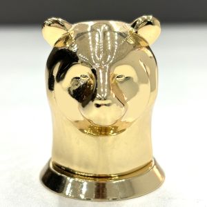 Elegant Zamak Perfume Cap With Mirror Finish Showcasing Luxury