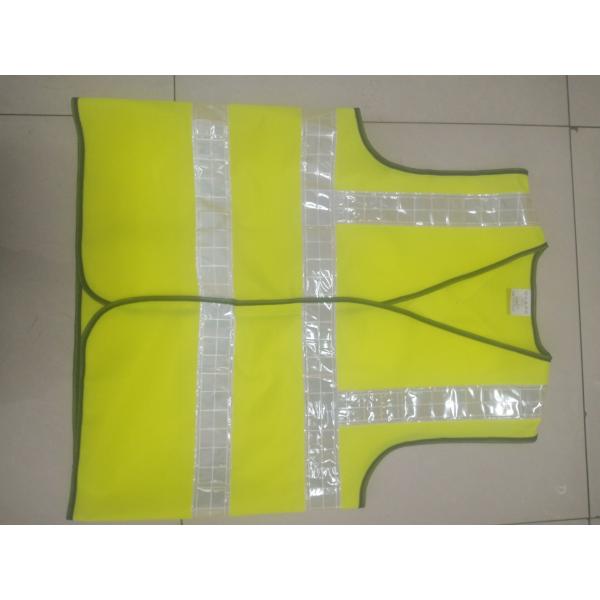 Buy High Visibility Safety Vest with EN471 Class2 Reflective Tape and Up To 1000 Feet Visibility in Fluorescent Yellow at wholesale prices