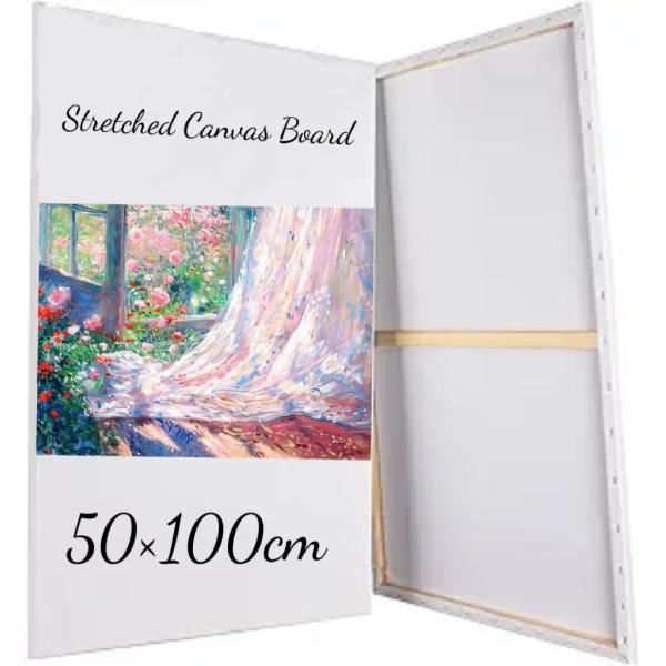 50x100cm Large Canvas Boards For Acrylic Pouring Oil Painting Dry & Wet Art