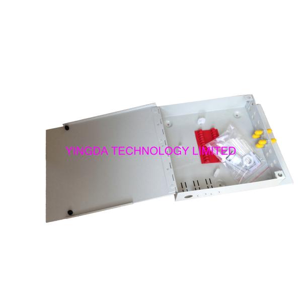 Indoor Floor Fiber Customer Terminal Box Metal Wall mount , ST Optical Distribution Box
