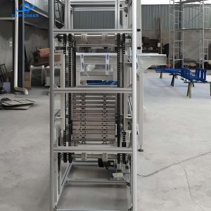 Automated Vertical Reciprocating Conveyor for Moving Heavy Boxes and Pallets