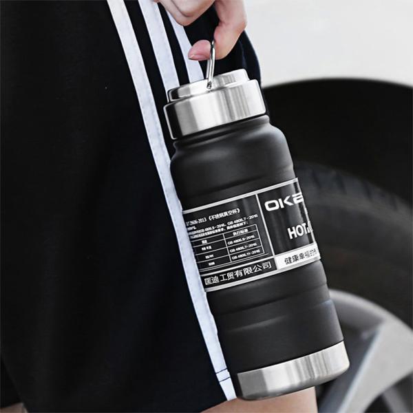 Wide Mouth Coldest Vacuum Insulated Thermal Stainless Steel Sports Bottle Bottle With Steel Steel Handle Lid
