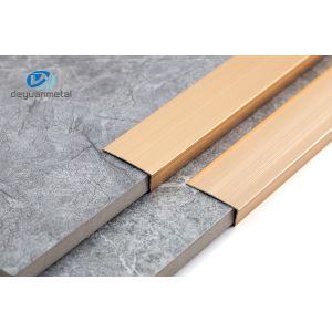 Quick Installation 2.5m Non Slip Aluminum Stair Nosing For Safety Protection