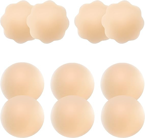 Buy 2 Pieces Unpadded Silicone Breast Petals With Travel Box at wholesale prices