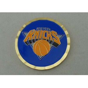 New York KNICKS Basketball Coins With Soft Enamel / Gear Edge