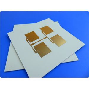 China Al₂O₃(96%) Ceramic PCB Built on Double Sided 1.0mm Substrates with 1oz 35um Copper and Immersion Gold for IGBT Heat Dissipation on sale