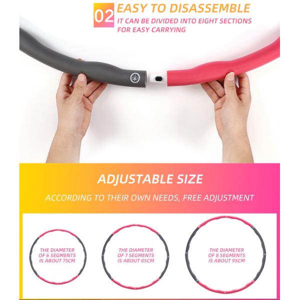 OEM Diameter 92cm Weighted Fitness Hoop For Home