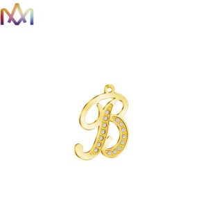 Diamond Studded Gothic 26 PCS Alphabet Letter Pendant