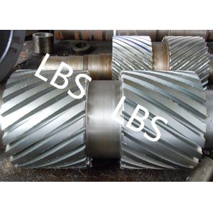 Precision Custom Double Helix Gear Shaft With Retracting Grooves